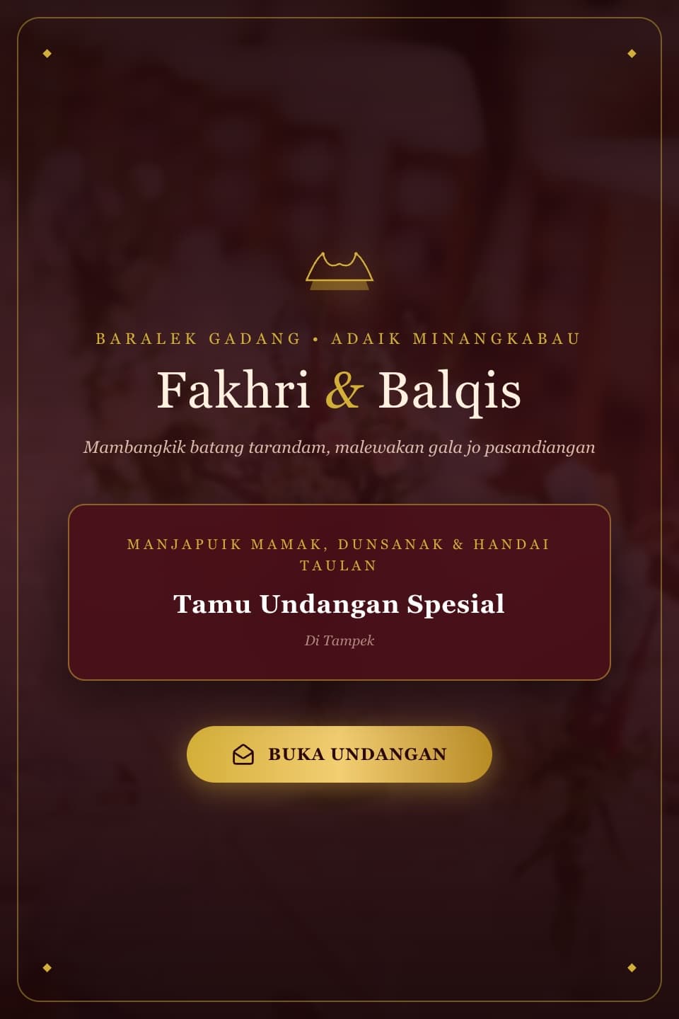 Minangkabau Suntiang Emas
